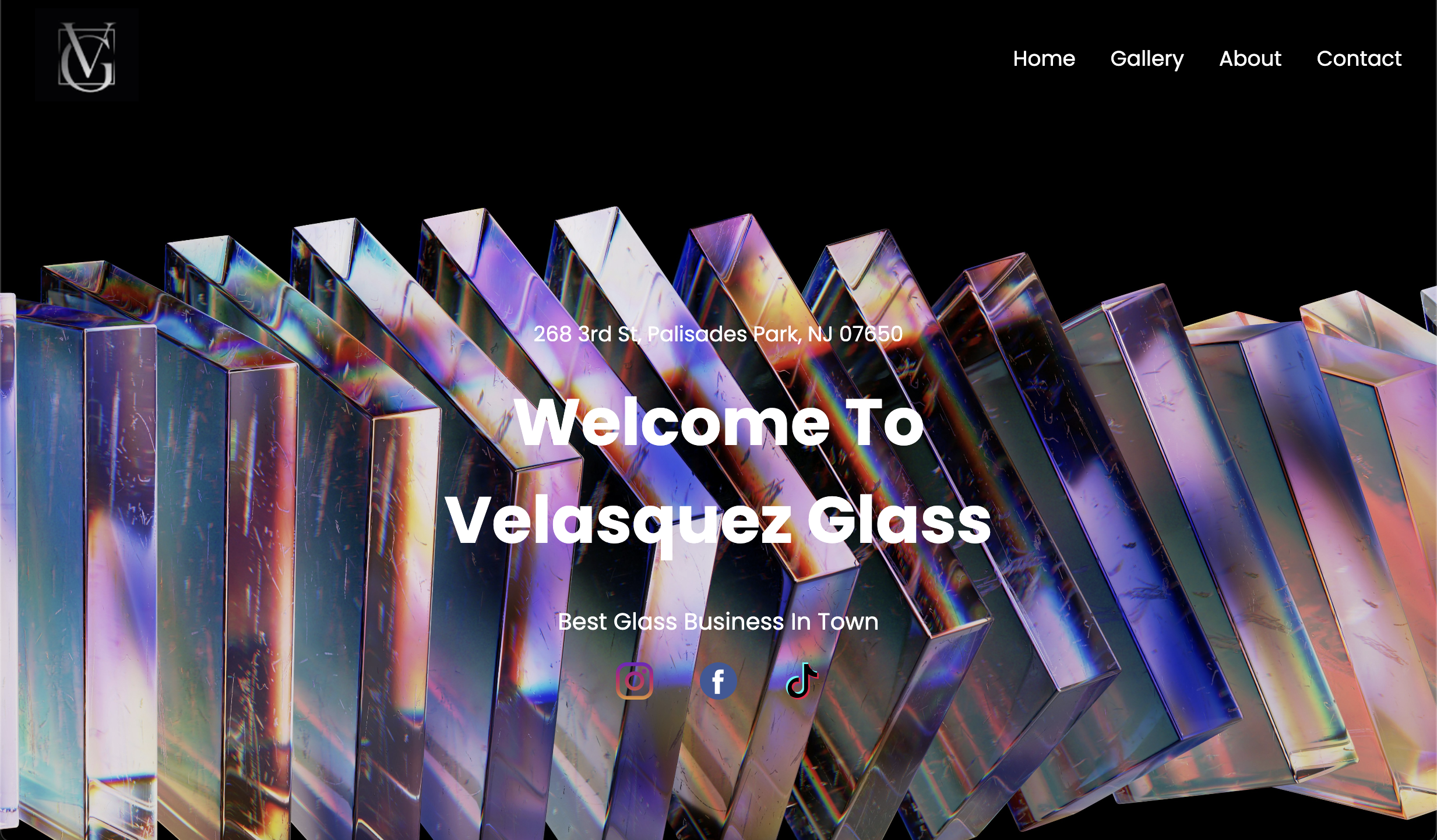 Velasquez Glass website